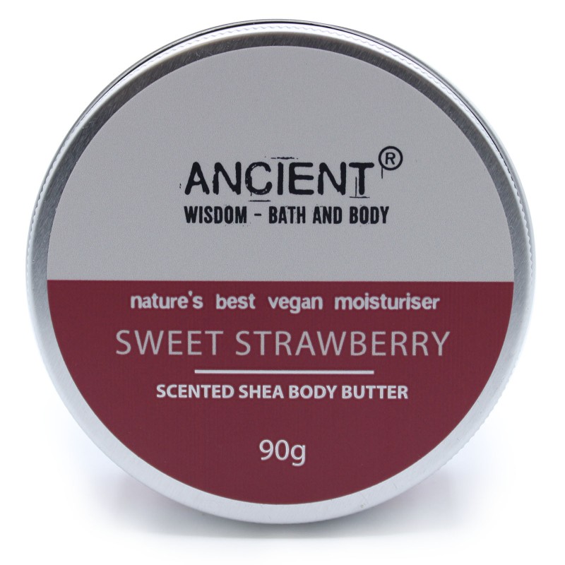 Scented Shea Body Butter 90g - Strawberry-SHEA BODY BUTTER-HOSTENATURA