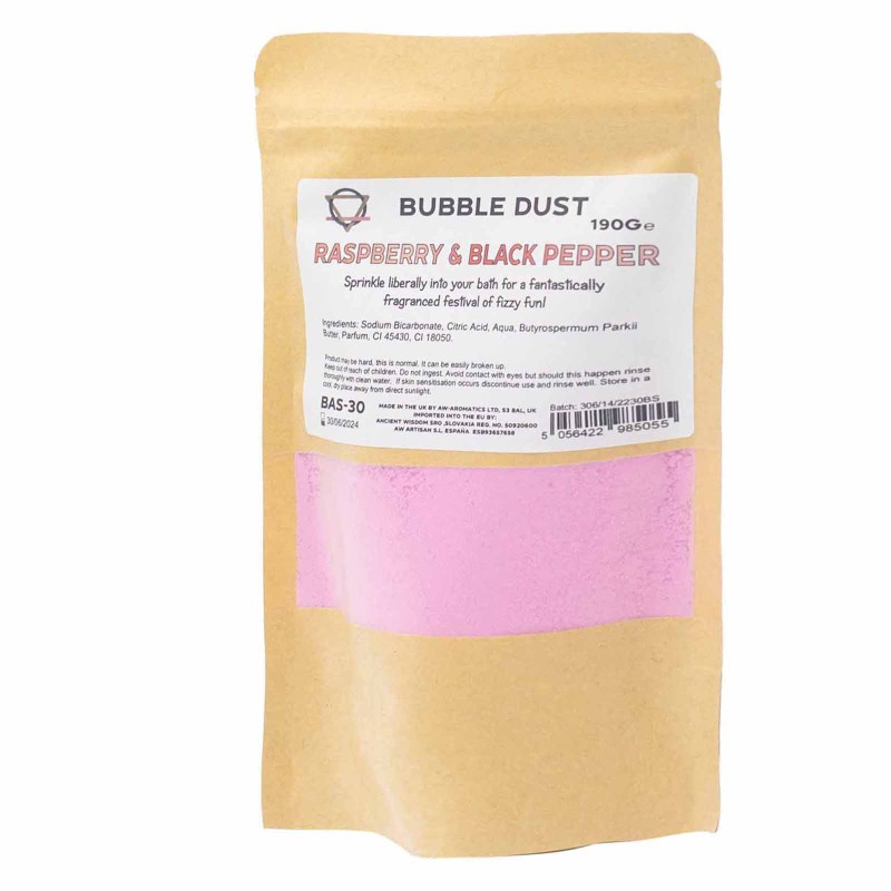 Raspberry and Black Pepper Bath Powder 190gr-BATH POWDER 190 GR-HOSTENATURA