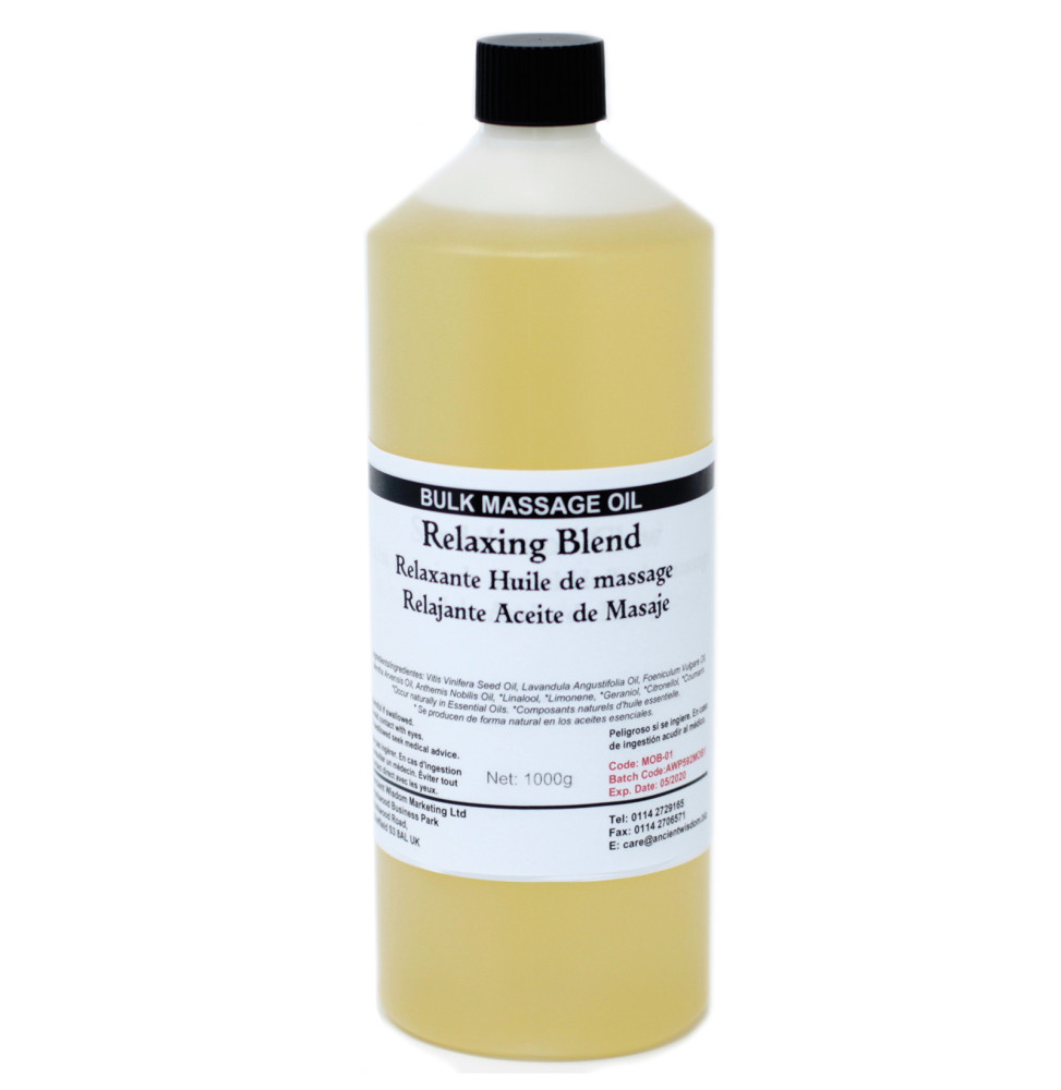 Aceite de Masaje 1kg - Relajante-マッサージオイル 1000ML 1リットル-HOSTENATURA