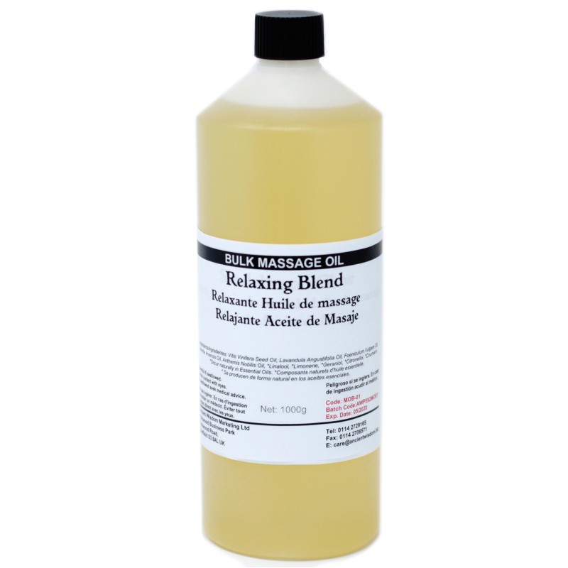 Aceite de Masaxe 1kg - Relaxante-ACEITE DE MASAXE 1000ML 1LITRO-HOSTENATURA