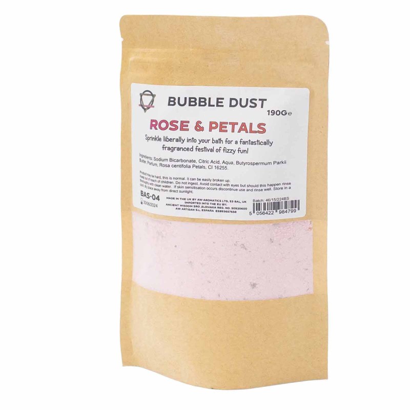 Badepulver aus Rose und Blütenblättern 190gr-BADEPULVER 190 GR-HOSTENATURA