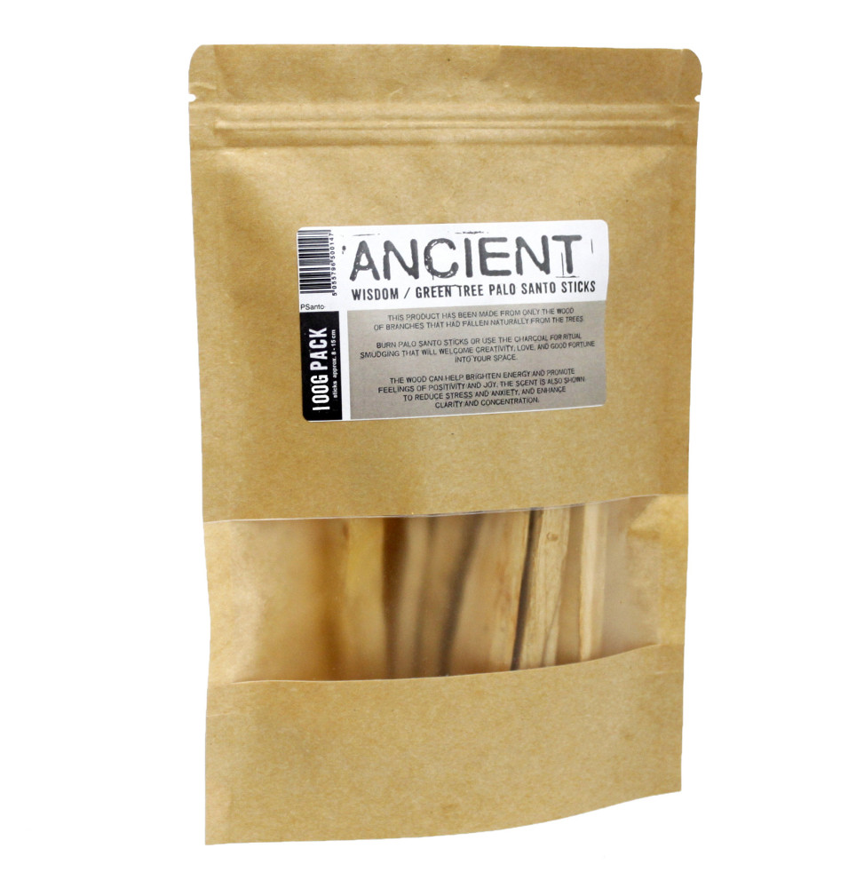 100g Palos de árbol verde de palo santo 10-15 Palitos