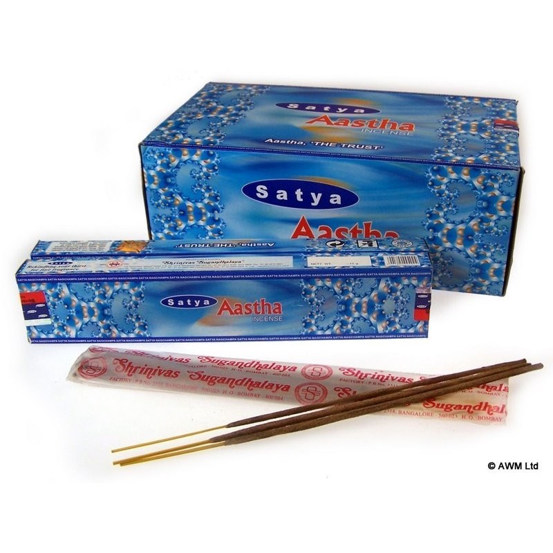 Satya Aastha Räucherstäbchen Räucherstäbchen - 1 Packung à 15gr.-NAG CHAMPA WEIHRAUCH-HOSTENATURA