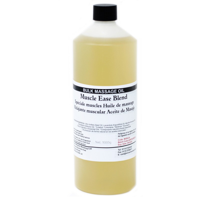 Massageolie 1kg - Voor de spieren-MASSAGEOLIE 1000ML 1LITER-HOSTENATURA