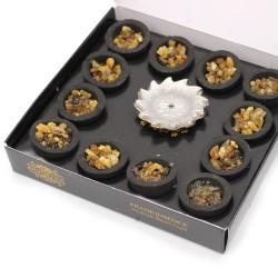 Box of 12 Incense Resin Glasses - Incense - Frankincense / Olibano