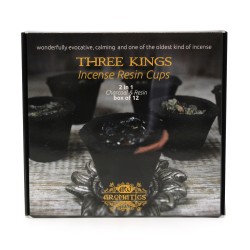 Box of 12 Incense Resin Cups - Three Kings