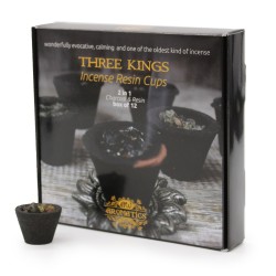 Box of 12 Incense Resin Cups - Three Kings