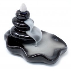 Reverse Flow Incense Burner: Large Stones in the Pool