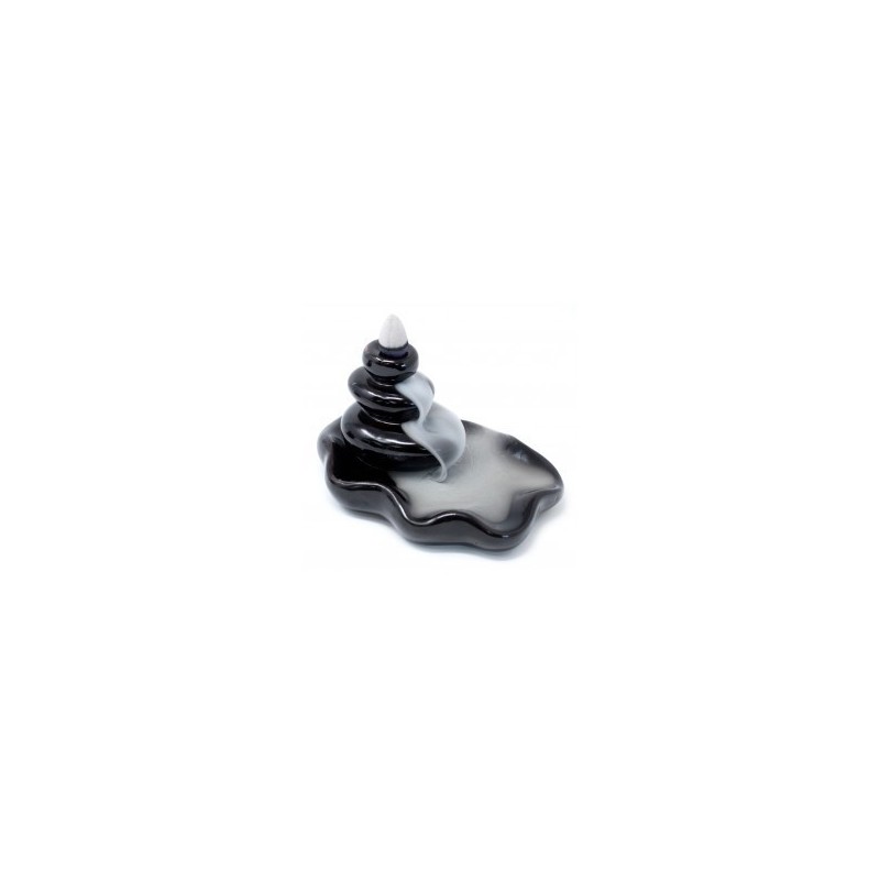 Reverse Flow Incense Burner: Large Stones in the Pool-REVERSE FLOW INCENSE BURNERS-HOSTENATURA