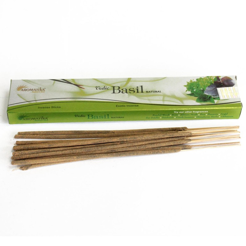 Vedic - Incense Sticks - Basil-VEDIC MASALA INCENSE STICKS-HOSTENATURA