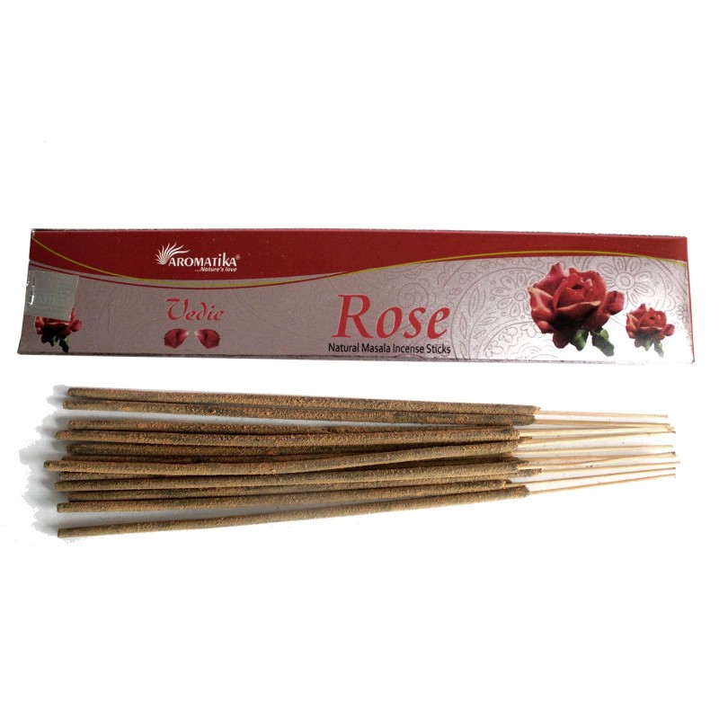 Vedic - Incense Sticks - Rose-VEDIC MASALA INCENSE STICKS-HOSTENATURA