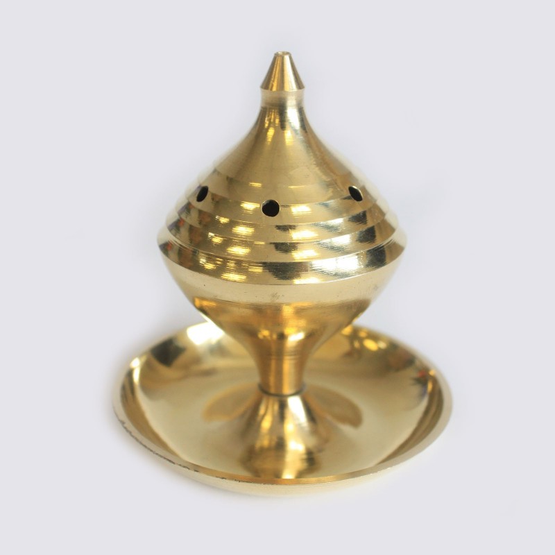 Med incense burner-TRADITIONAL BRASS INCENSE BURNERS-HOSTENATURA