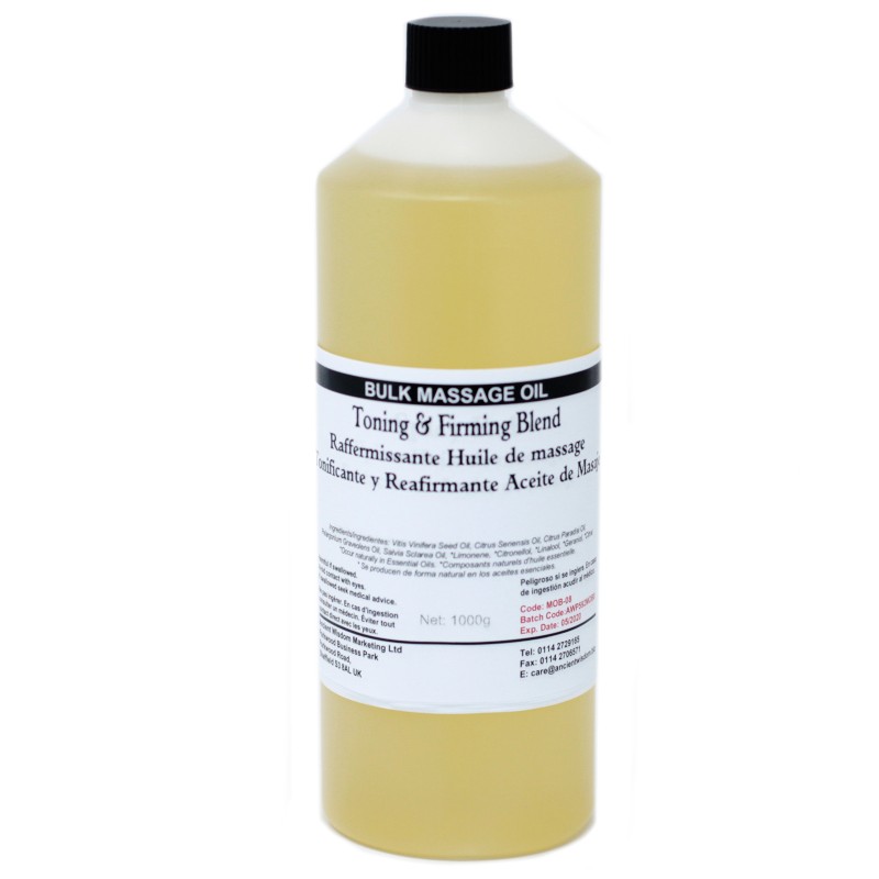 Aceite de Masaxe 1kg - Tonificante e Reafirmante-ACEITE DE MASAXE 1000ML 1LITRO-HOSTENATURA