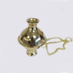 Hanging brass incense burner