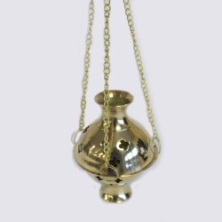 Hanging brass incense burner