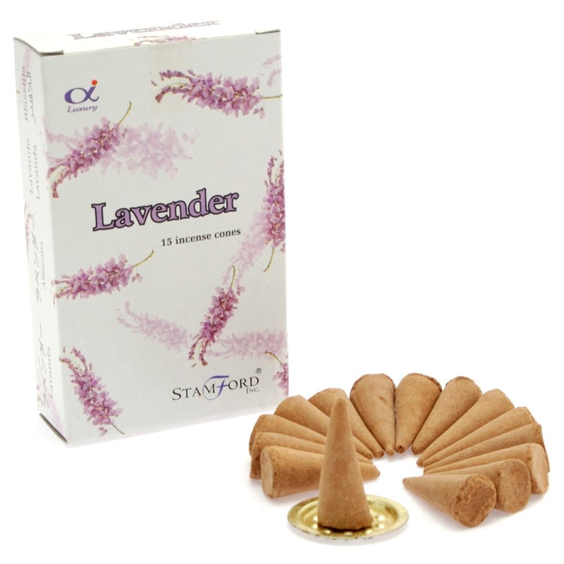 Lavender incense cones-STAMFORD INCENSE-HOSTENATURA