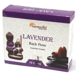 Aromatika Backflow Wierookkegels - Lavendel - 10 stuks