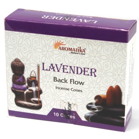 Conos de Incienso Reflujo Aromatika - Lavanda - 10 unidades