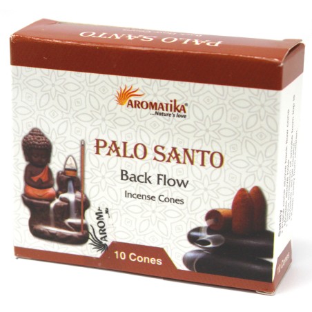 Conos de Incienso Reflujo Aromatika - Palo Santo - 10 unidades