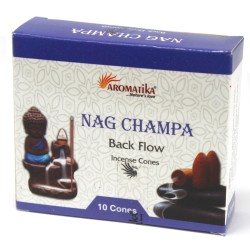 Coni di incenso Aromatika Backflow - Nag Champa - 10 unità