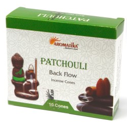 Coni di incenso Aromatika Backflow - Patchouli - 10 unità