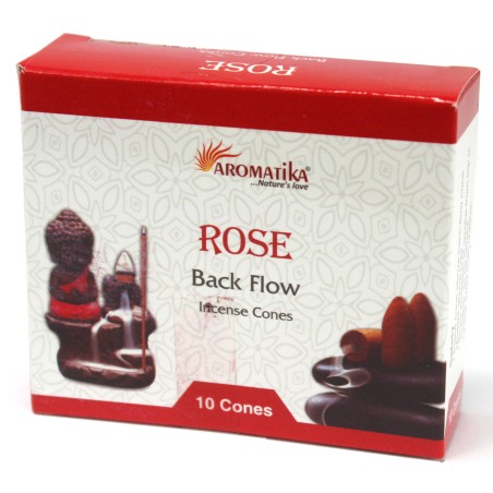 Conos de Incienso Reflujo Aromatika - Rosa - 10 unidades