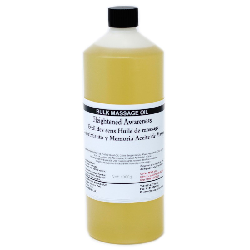 Massage Oil 1kg - Knowledge and Memory-MASSAGE OIL 1000ML 1LITER-HOSTENATURA