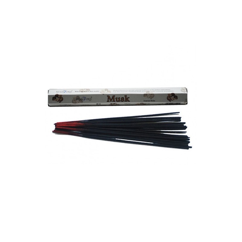 STAMFORD Encens Premium Musc - Musc - 1 paquet de 20 barres.-ENCENS STAMFORD-HOSTENATURA