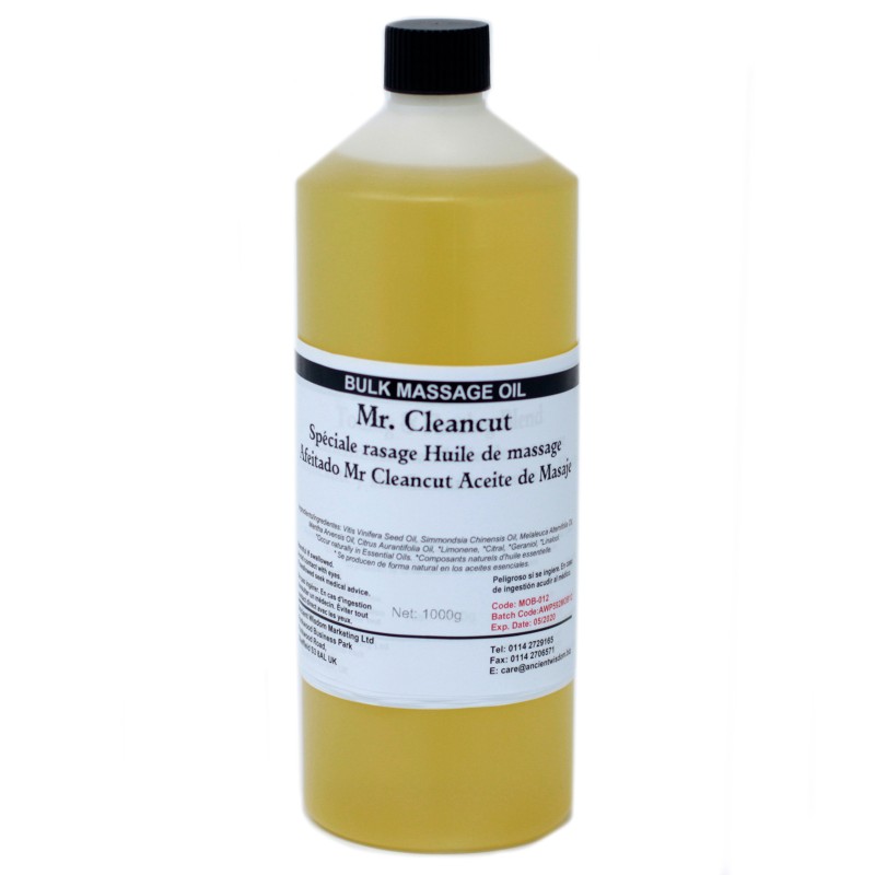 Aceite de Masaxe 1kg - Mr Cleancut-ACEITE DE MASAXE 1000ML 1LITRO-HOSTENATURA