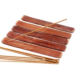 Plain mango wood incense holder - 24x0.5cm