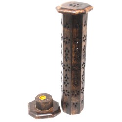 Incense Tower - Incense Holder - Mango Wood - Incense & Cones - 30.5x8x8cm