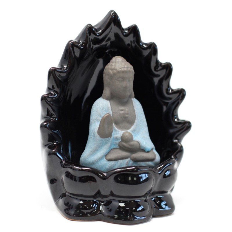 Back Flow Incense Burner - Buddha & Lights-ENCENS STAMFORD-HOSTENATURA