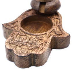 Sm Reverse Burner Mango Wood - Hamsa