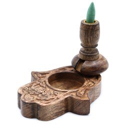 Sm Reverse Burner Mango Wood - Hamsa