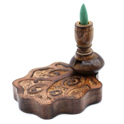 Sm Reverse Burner Mango Wood - Tree of Life