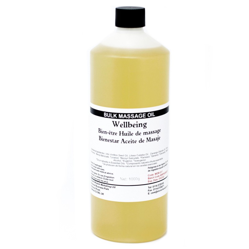 Olio da Massaggio 1kg - Benessere-OLIO DA MASSAGGIO 1000ML 1LITRO-HOSTENATURA