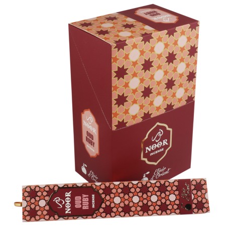 NOOR Incienso Oud Ruby - Elixir D'Orient - 1 cajetilla de 15gr