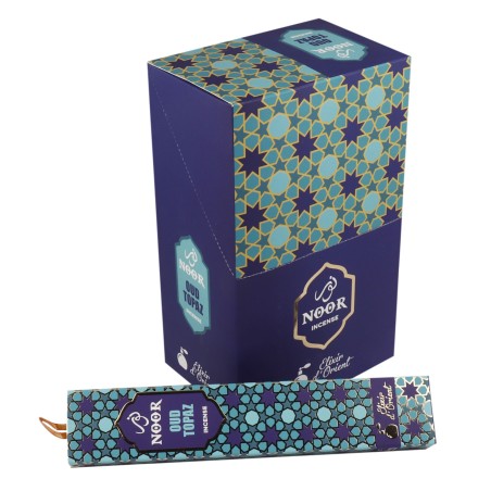 NOOR Incienso Oud Topaz - Elixir D'Orient - 1 cajetilla de 15gr