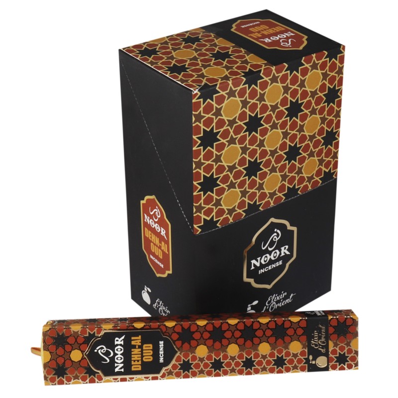 NOOR INCENSE - Noor Oud Incense - Dehn-Al Oud - 1 pack of 15gr-NOOR OUD PREMIUM INCENSE-HOSTENATURA