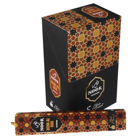 NOOR INCIENSE - Noor Oud Incienso - Dehn-Al Oud - 1 cajetilla de 15gr