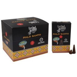 Tribal Soul Reflux Incense Cones - Palo Santo - Blackflow - 1 box of 10 cones