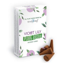 Plant-Based Incense Cones - Lilly Violet