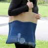 SAC MAILLE COTON ET JUTE