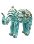 CARVED WOODEN ELEPHANTS