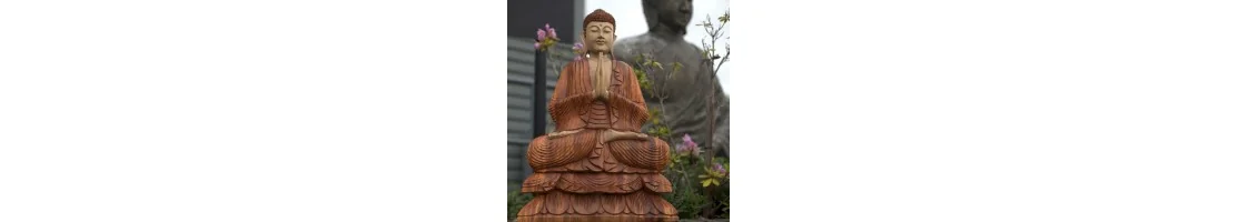 HAND CARVED BUDDHA STATUES