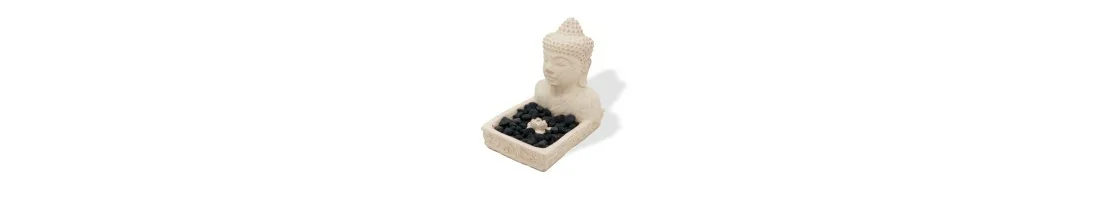 INCENSE HOLDER AND STONE CANDLE HOLDER