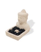 STONE INCENSE HOLDER AND CANDLE HOLDER