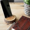 NATURAL WOOD MOBILE HOLDER