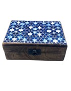 CERAMIC GLAZED WOODEN BOXES